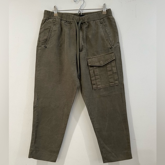 ARMANI EXCHANGE Military green pants with 5 pockets, spring-summer, size 32 - Picture 2 of 7